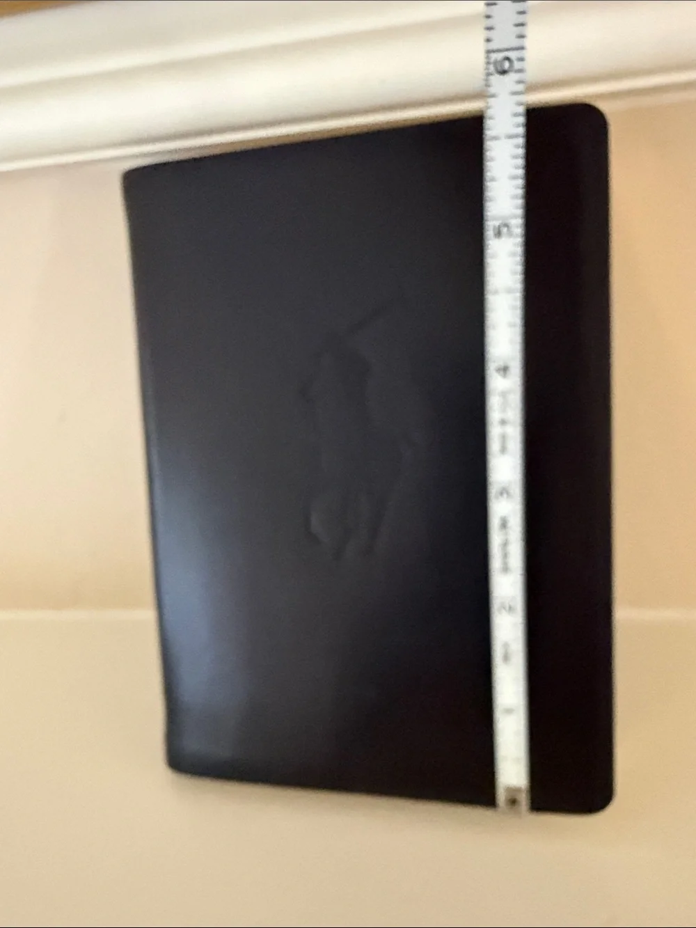 NEW Ralph Lauren Embossed Pony Dark Brown Leather Tablet/Journal;POSH🤎🤎🤎
